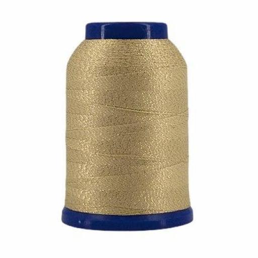 Hilo Fujix Woollie Lock Lame remalladora amarillo DXWL504 - 1000 m