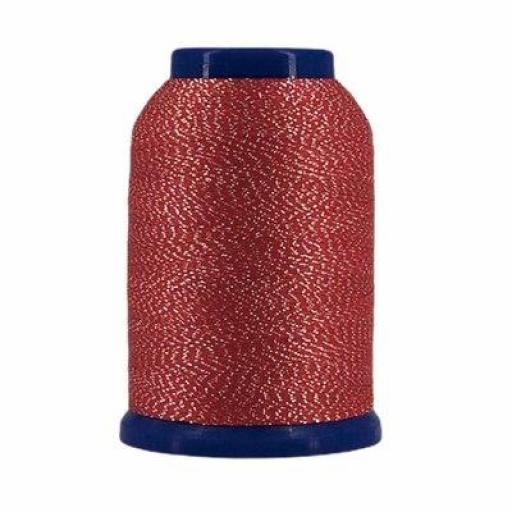 Hilo Fujix Woollie Lock Lame remalladora rojo DXWL507 - 1000 m [0]