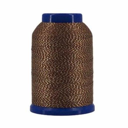 Hilo Fujix Woollie Lock Lame remalladora oro DXWL514 - 1000 m