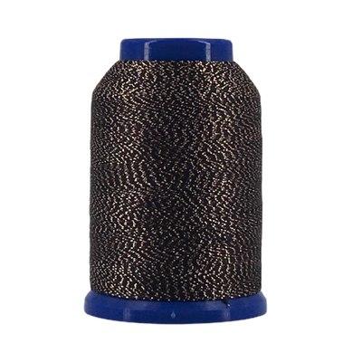 Hilo Fujix Woollie Lock Lame remalladora negro oro DXWL515 - 1000 m