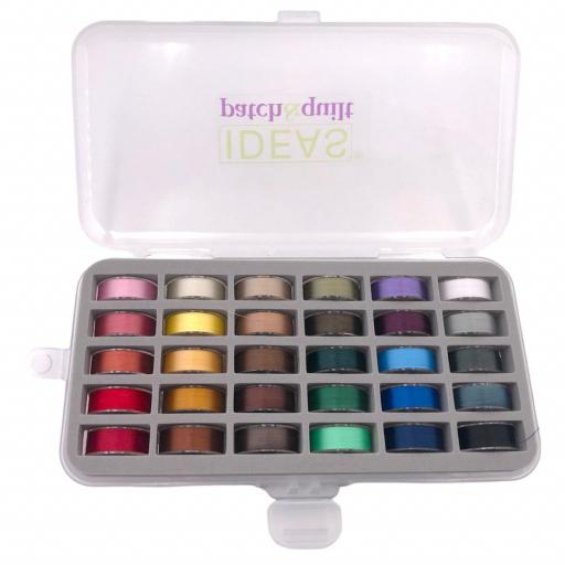 Caja de 30 bobinas de hilos nº80 – IDEAS (Especial para aplicaciones)