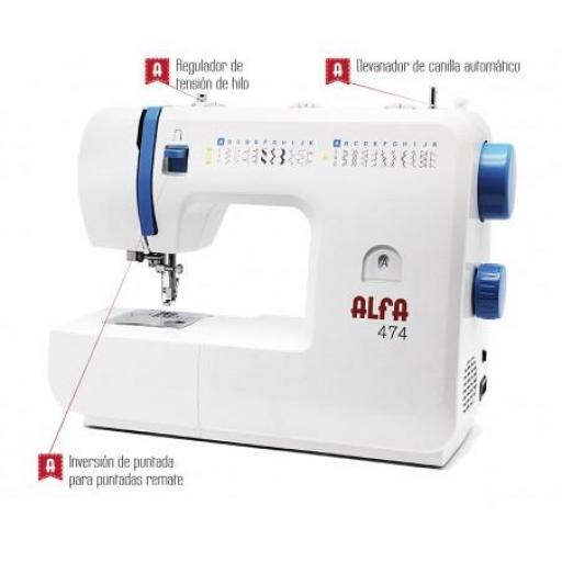 ALFA 474 + Guia "Primeros pasos con tu maquina de coser" de regalo [3]