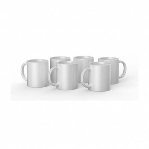Pack de 6 tazas de cerámica blancas de Cricut 12oz [1]