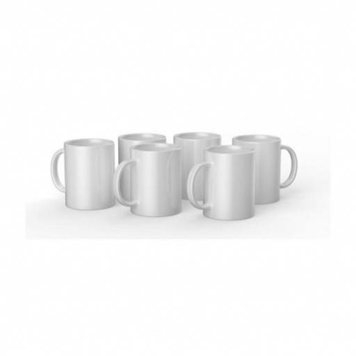 Pack de 6 tazas de cerámica blancas de Cricut 15oz [1]