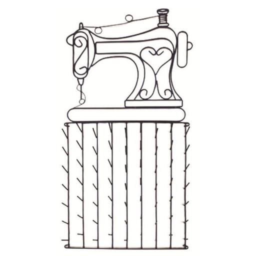 Percha portabobinas de pared para 63 bobinas - Diseño maquina de Coser [1]