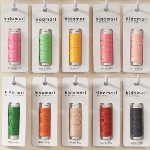 Hilo Sashiko Hidamari COSMO 30 m - 40 colores [1]