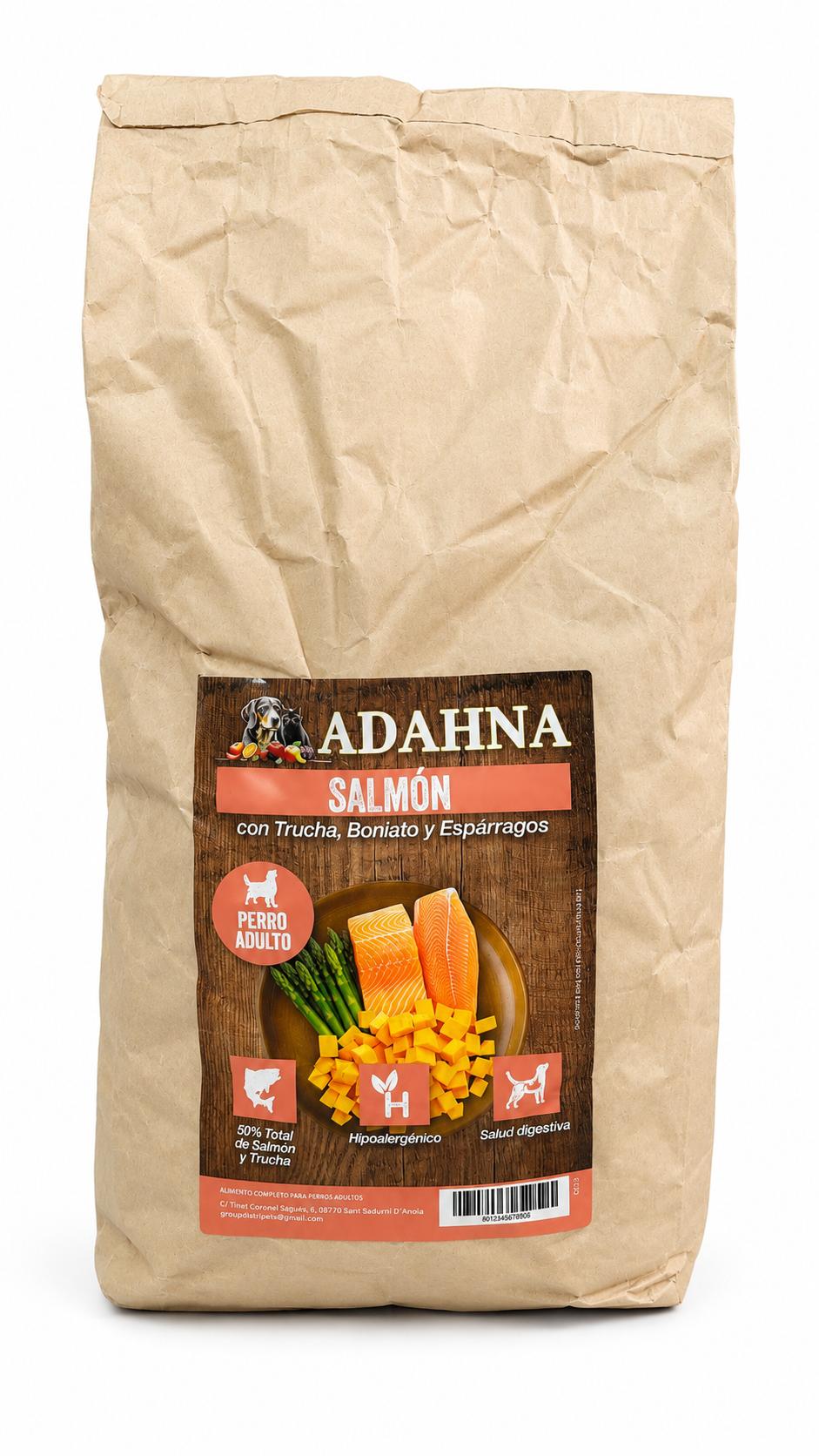 Adahna Salmón con Trucha, Boniato y Espárragos 12kg