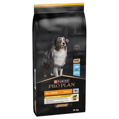 PURINA PRO PLAN ALL SIZES ADULT LIGHT STERILISED PESCADO BLANCO PIENSO PARA PERROS 14KG