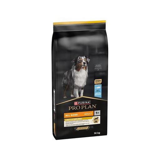 PURINA PRO PLAN ALL SIZES ADULT LIGHT STERILISED PESCADO BLANCO PIENSO PARA PERROS 14KG