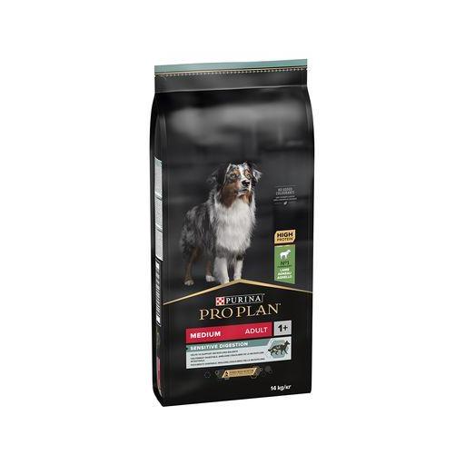 PURINA PRO PLAN MEDIUM ADULT SENSITIVE DIGESTION CORDERO PIENSO PARA PERROS 14KG