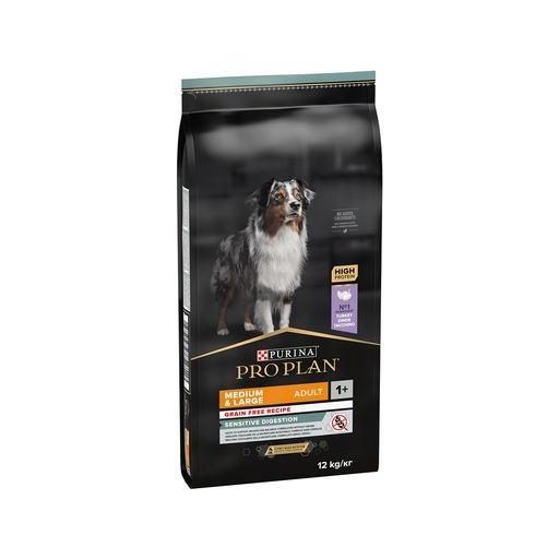 PURINA PRO PLAN MEDIUM & LARGE ADULT GRAIN FREE RECEIPE SENSITIVE DIGEST PAVO PIENSO PARA PERROS 12KG