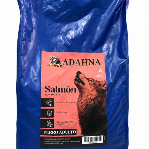 Adahna Salmón con patata Perro adulto 10kg [0]