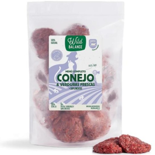 Menú BARF de Conejo con verduras frescas para gatos 1kg [0]