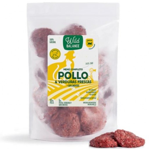Menú BARF de Pollo con verduras frescas para gatos 1kg [0]