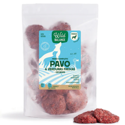 Menú BARF de Pavo con verduras frescas 2,5kg