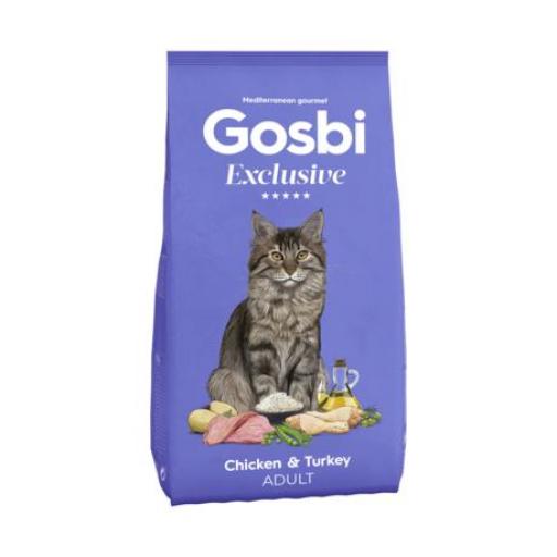 GOSBI EXCLUSIVE CHICKEN & TURKEY CAT ADULT 6KG PIENSO DE POLLO Y PAVO PARA GATOS