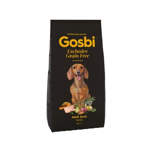 GOSBI EXCLUSIVE GRAIN FREE ADULT DUCK MINI 7KG PIENSO DE PATO PARA PERROS DE RAZA PEQUEÑA