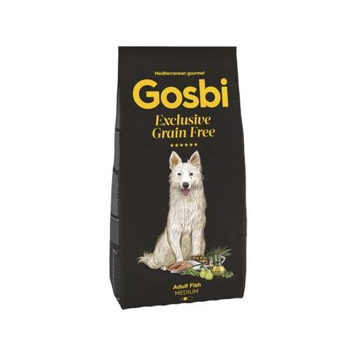 GOSBI EXCLUSIVE GRAIN FREE ADULT FISH MEDIUM 3KG PIENSO DE PESCADO PARA PERROS