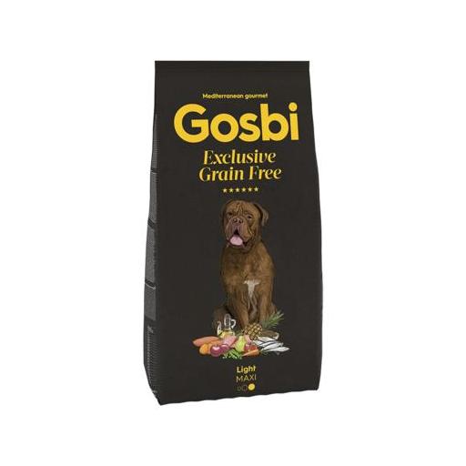 GOSBI EXCLUSIVE GRAIN FREE LIGHT MAXI 12KG PIENSO LIGHT PARA PERROS DE RAZAS GRANDES