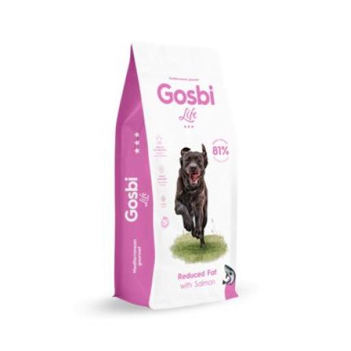 GOSBI LIFE DOG REDUCED FAT WITH SALMON 12KG PIENSO REDUCIDO DE CALORÍAS DE SALMÓN PARA PERROS