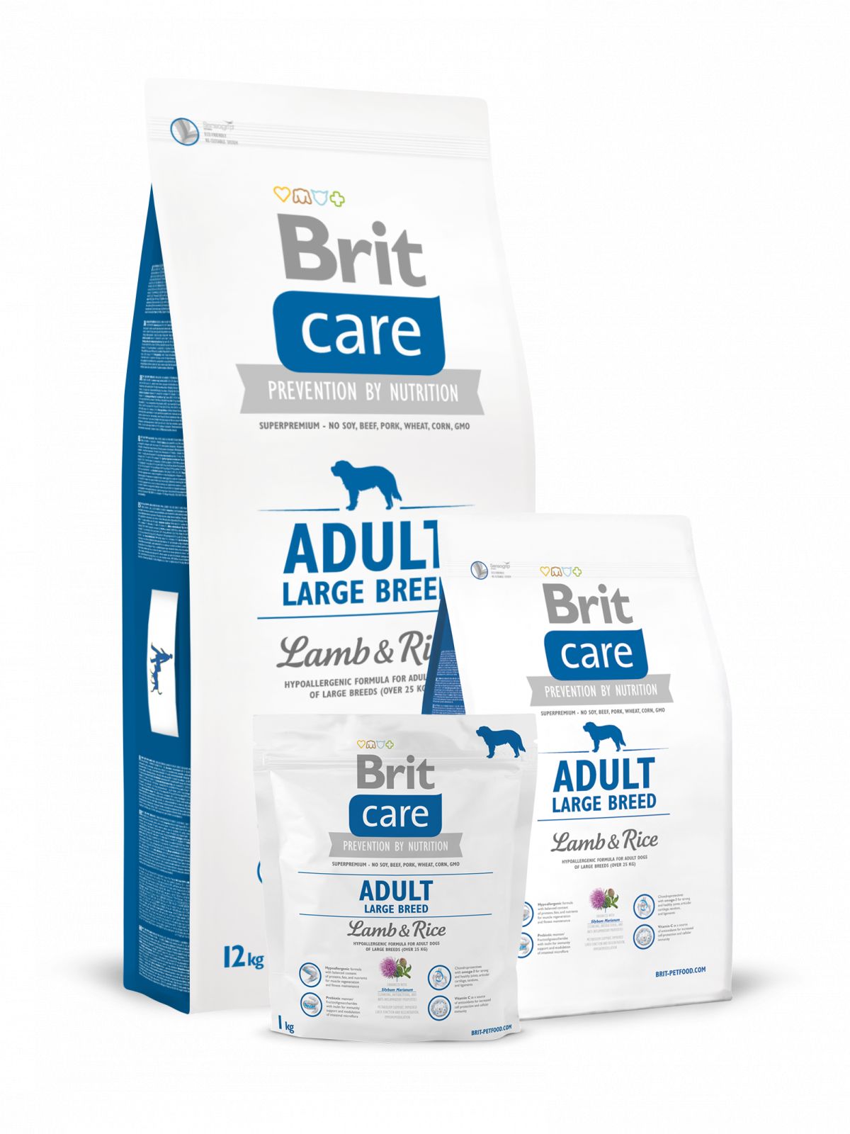 Pienso para perro adulto de cordero+arroz, Brit Care