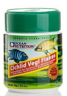 CICHLID VEGI FLAKE FOODS (34GR) OCEAN NUTRICION [0]
