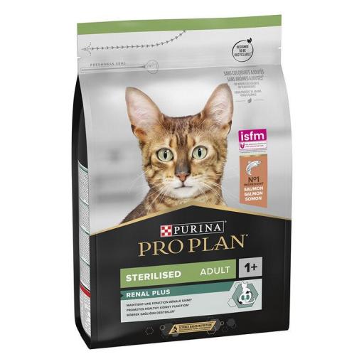 PURINA PRO PLAN ADULT ESTERILIZADO RENAL PLUS SALMON PIENSO PARA GATO 10KG