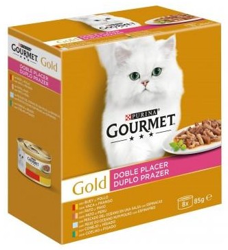 GOURMET GOLD Doble Placer Surtido (8x85g) 