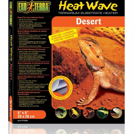Heat Wave Desert, Manta Térmica Para Terrarios Deserticos, Exo Terra