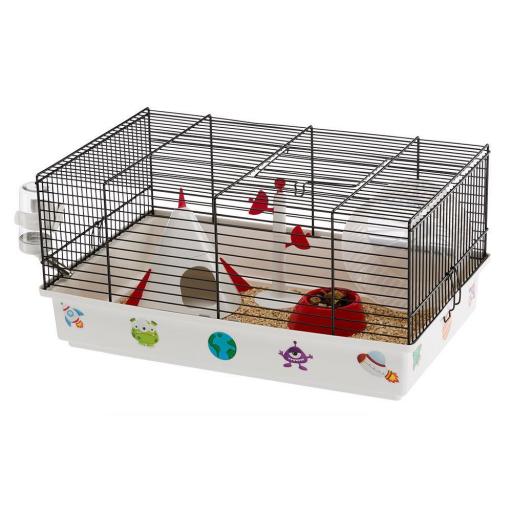 Jaula Hamster Criceti 9 Espacio Negra, Ferplast