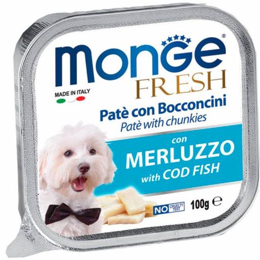 Paté Monge Húmedo Fresh Trozos de Merluza