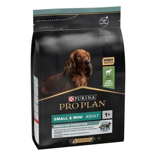PURINA PRO PLAN SMALL & MINI ADULT SENSITIVE DIGESTION CORDERO PIENSO PARA PERROS 3KG