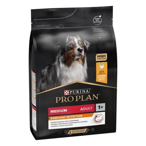 PURINA PRO PLAN ADULT MEDIUM EVERYDAY NUTRITION POLLO PIENSO PARA PERROS ADULTOS 3KG