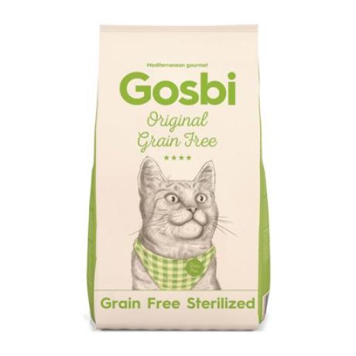 GOSBI ORIGINAL CAT GRAIN FREE STERILIZED ADULT 3KG PIENSO SIN CEREALES PARA GATOS ESTERILIZADOS