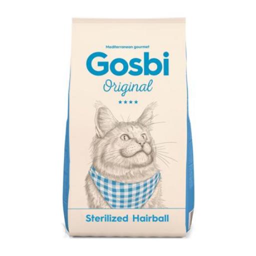 GOSBI ORIGINAL CAT STERILIZED HAIRBALL 7KG PIENSO PARA GATOS ESTERILIZADO