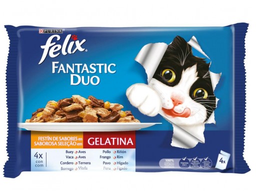  FELIX FANTASTIC Duo Delicious Carne (4x100g) 