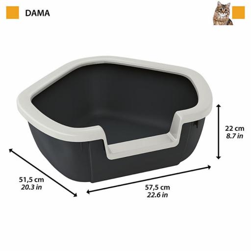 FERPLAST TOILETTE GATOS DAMA 57,5X51,5X22CM [1]