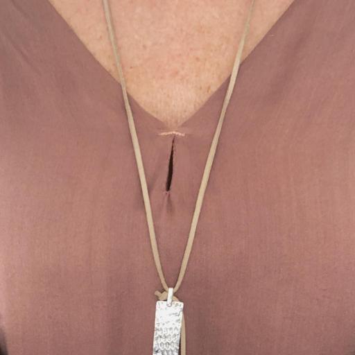 Collar TEXTURAS de plata y perla natural [3]