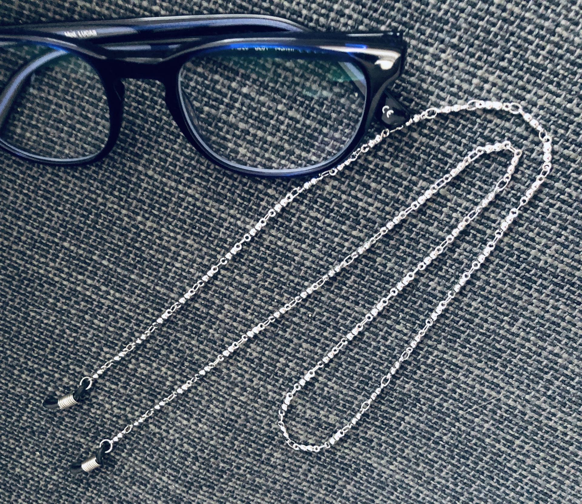 Cordón gafas de piezas circulares de acero