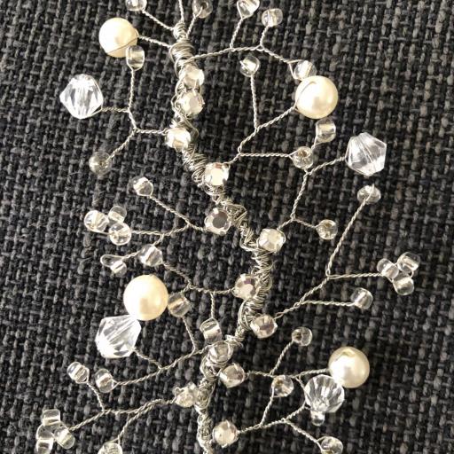 Tocado en rama con perlas y cristales [3]