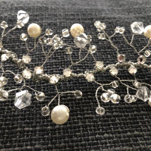 Tocado en rama con perlas y cristales [2]