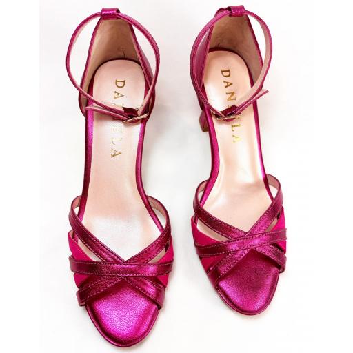 SANDALIA BAILE FUXIA