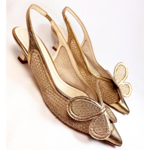 SALON DESTALONADO MARIPOSA ORO