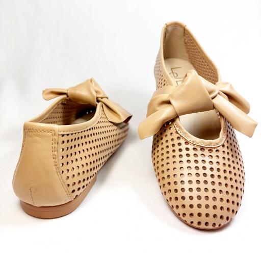 ZAPATITO LAZO CARAMELO