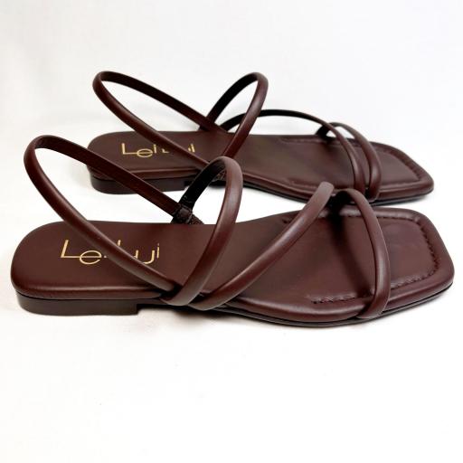 SANDALIA BRY PLANA CHOCOLATE