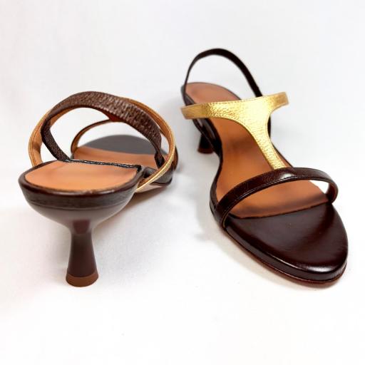 SANDALIA CINZIA ORO CHOCO [2]