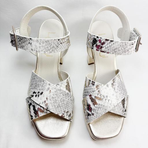 SANDALIA PRINT ORO [3]