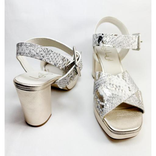 SANDALIA PRINT ORO [2]