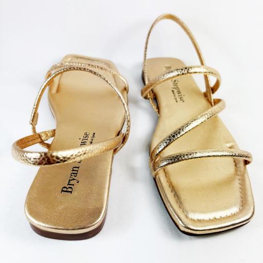 SANDALIA PLANA ORO [1]