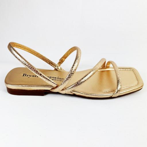 SANDALIA PLANA ORO [2]